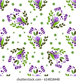 Seamless pattern. Floral stylish background