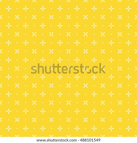 Seamless pattern. Floral stylish background. Yellow and white vector ornament