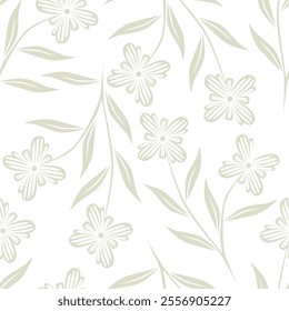 seamless pattern floral pattern textile vector tropical bicolor faces flower leaves miniprint animal geometric