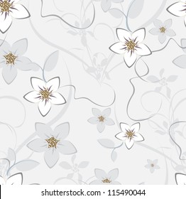seamless pattern floral vector
