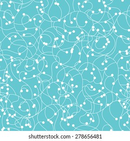 seamless pattern floral vector blue