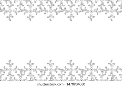 Seamless pattern with floral vector Illustration, Indonesian batik motif