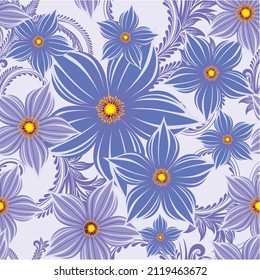 Seamless pattern floral Very beautiful design for decorating, wallpaper, wrapping paper, fabric, backdrop and etc.
