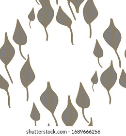 Nahtloses Muster. Blumenmuster. Der Vintage Hintergrund September lässt Blumenziermarker-Gemälde. Organisches botanisches Muster. Kinder ziehen Urlaub. markierbare einfache Formen