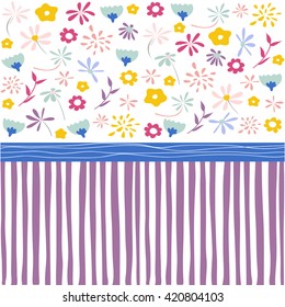 Seamless pattern, floral wallpaper