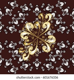 Seamless pattern floral pattern. Wallpaper baroque, damask. Seamless vector background with white doodles. Graphic modern pattern.