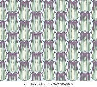 Seamless pattern with flourish ornament in 1920s graphic design style. Artistic abstract vintage geometric diagonal structure asian ornamental texture