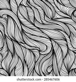 Seamless pattern with flow lines and swirls, textured background for your design projects, textile, wrapping, wallpaper, web