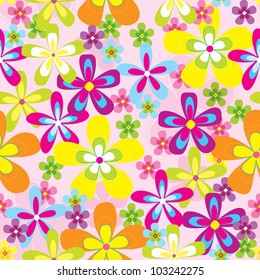 Seamless pattern of flower