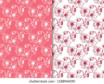 seamless pattern with flower