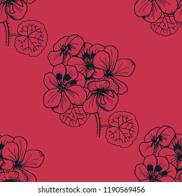 seamless pattern with flower