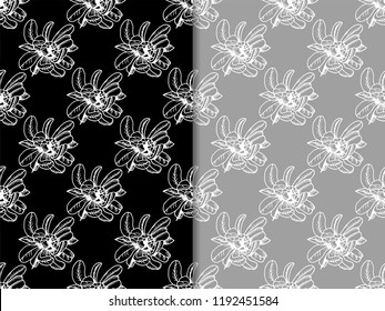 seamless pattern with flower