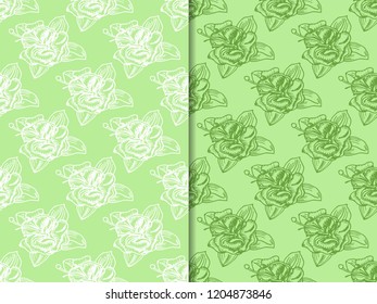 seamless pattern with flower