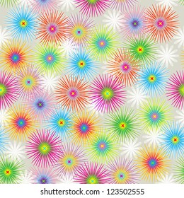 Seamless pattern with flower