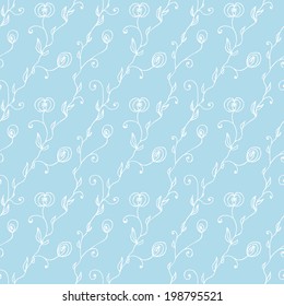Seamless pattern with flower