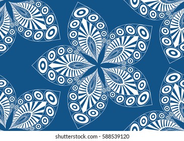 Seamless pattern with flower.
