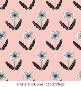 seamless pattern, flower art  background design for fabric and decor