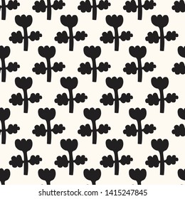 seamless pattern, flower art  background design for fabric scarf and decor