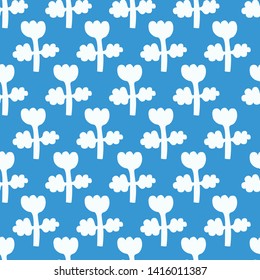 seamless pattern, flower art  background design for fabric scarf and decor