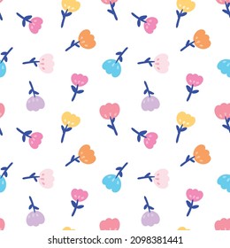 Diseño de arte florido en fondo blanco
