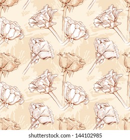 Seamless pattern -  flower background