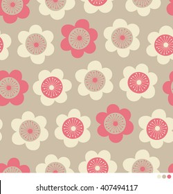 Seamless pattern of flower background