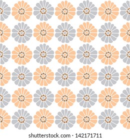 Seamless pattern of flower background , Vector illustration