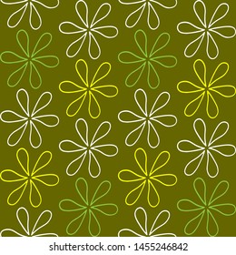 Seamless pattern flower background wallpaper
