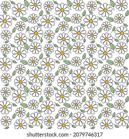 Seamless pattern flower for background.Flower pattern design.