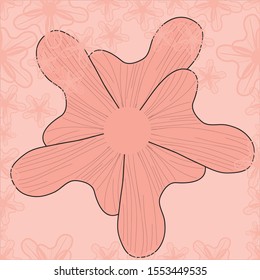 Seamless pattern flower. Can use for print, template, fabric, presentation, textile, banner, poster, wallpaper