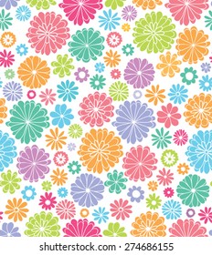 Seamless pattern flower design.