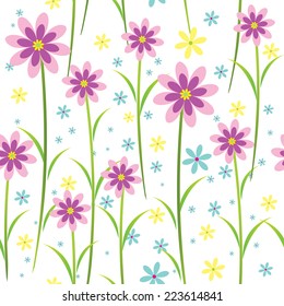 Seamless pattern with flower for design fabric,backgrounds, package, wrapping paper, covers, fashion 
