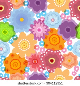 Seamless pattern with flower for design fabric,backgrounds, package, wrapping paper, covers, fashion
