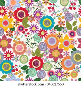 Seamless pattern with flower for design fabric,backgrounds, package, wrapping paper, covers, fashion
