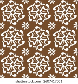 seamless pattern flower design geometric