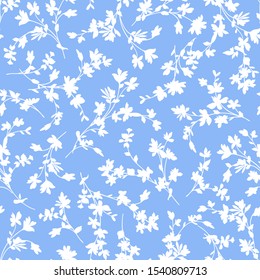 Seamless pattern of a flower designed simply.

