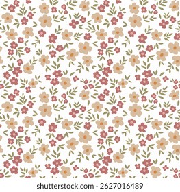 Seamless pattern with flower. Fashion print. Vector illustration.