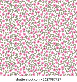 Seamless pattern with flower. Fashion print. Vector illustration.