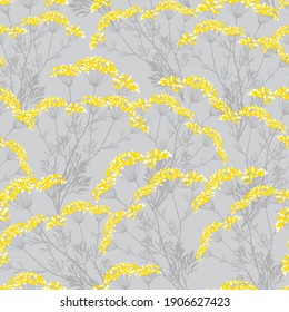 Seamless pattern with flower, floristry vector illustration.