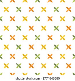 Seamless pattern with flower geometric, vector illustration