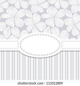 Seamless pattern. Flower greeting card. Wedding invitation