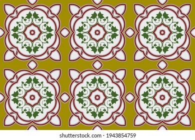Patrón sin foco. Escritura a mano de flores. Estilo Mandala. Bien por papeles pintados, tejidos, textiles.