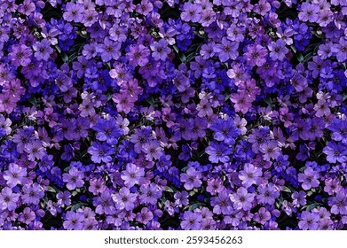 seamless pattern with flower leaves and branches illustration background textile texture print art design motif.