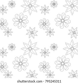 seamless pattern flower natural decoration