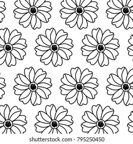 seamless pattern flower natural decoration