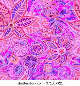 seamless pattern with flower ornament