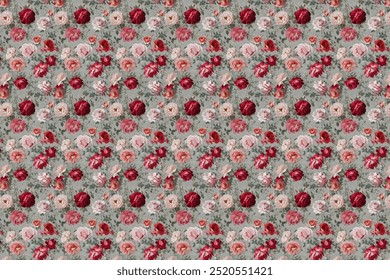 Seamless pattern with flower  and repeated  for all print .Vector