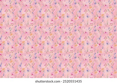 Seamless pattern with flower  and repeated  for all print .Vector