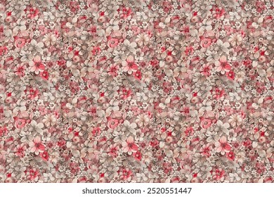 Seamless pattern with flower  and repeated  for all print .Vector