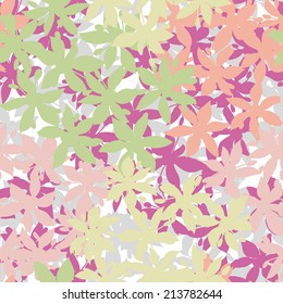 Seamless pattern of flower Vector eps 10